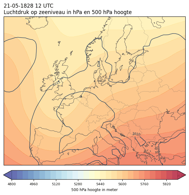 Weerkaart van 21 mei 1828 om 12 UTC