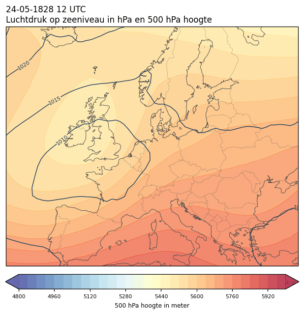 Weerkaart van 24 mei 1828 om 12 UTC