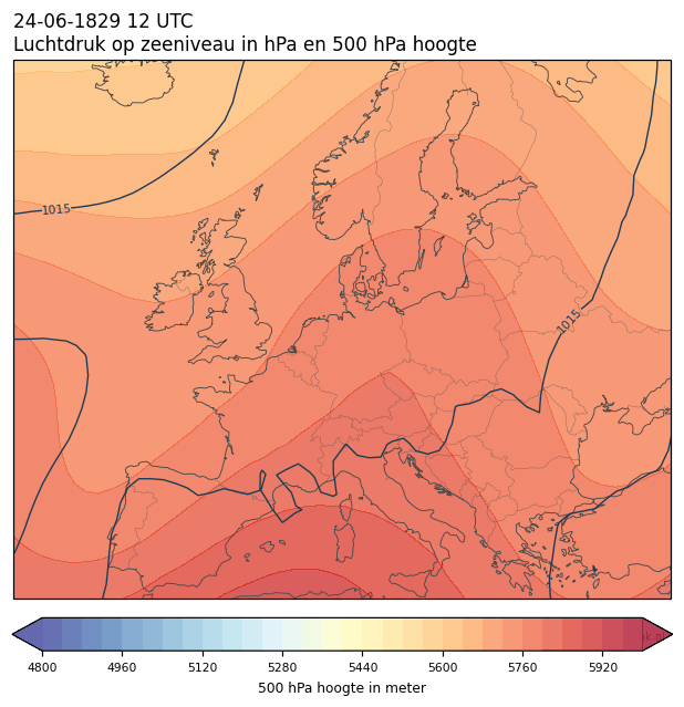 Weerkaart van 24 juni 1829 om 12 UTC