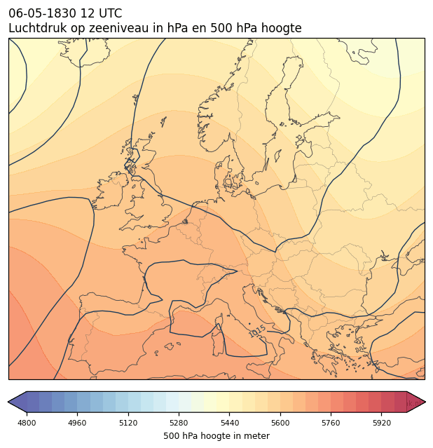 Weerkaart van 6 mei 1830 om 12 UTC