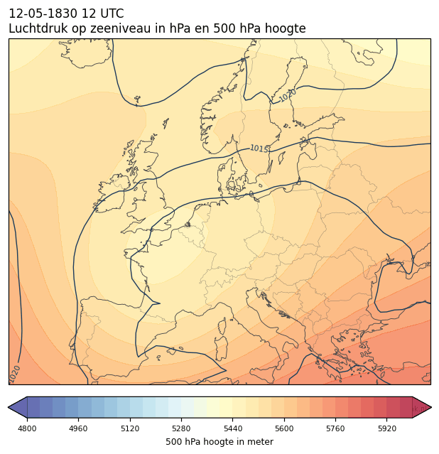 Weerkaart van 12 mei 1830 om 12 UTC
