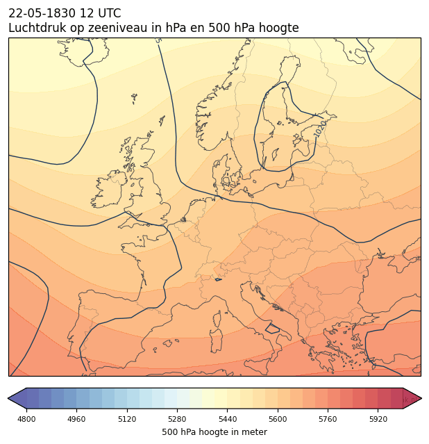 Weerkaart van 22 mei 1830 om 12 UTC