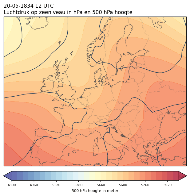 Weerkaart van 20 mei 1834 om 12 UTC