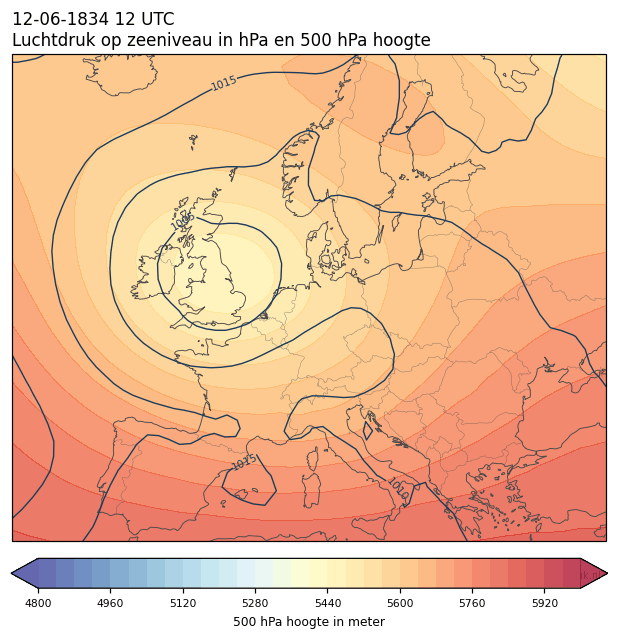 Weerkaart van 12 juni 1834 om 12 UTC