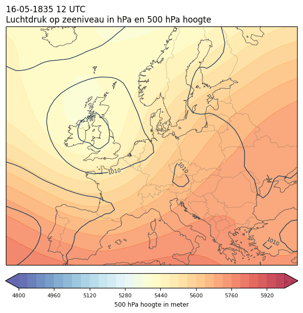 Weerkaart van 16 mei 1835 om 12 UTC