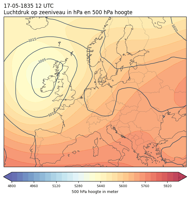 Weerkaart van 17 mei 1835 om 12 UTC