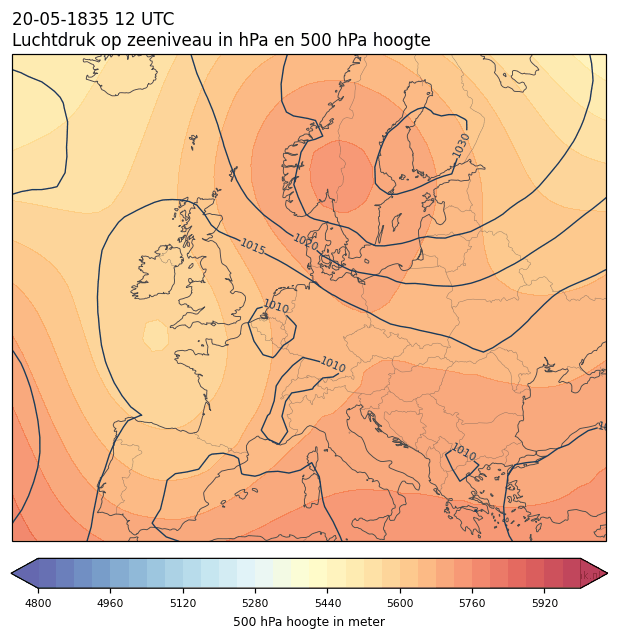 Weerkaart van 20 mei 1835 om 12 UTC