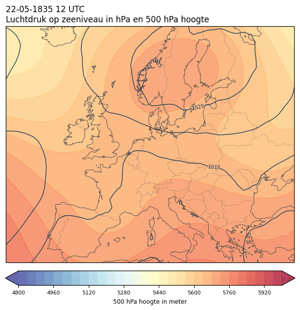 Weerkaart van 22 mei 1835 om 12 UTC