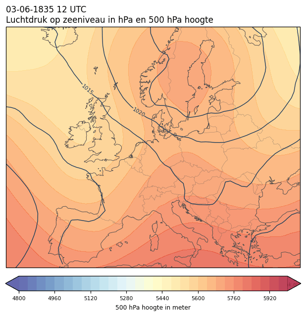 Weerkaart van 3 juni 1835 om 12 UTC