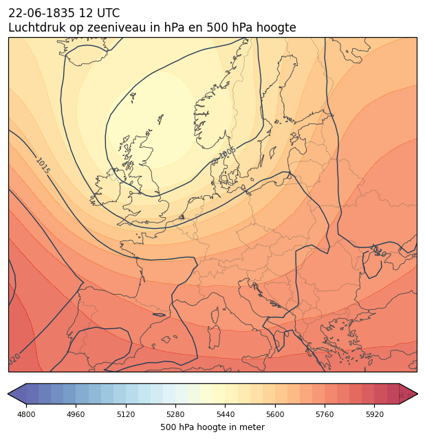 Weerkaart van 22 juni 1835 om 12 UTC